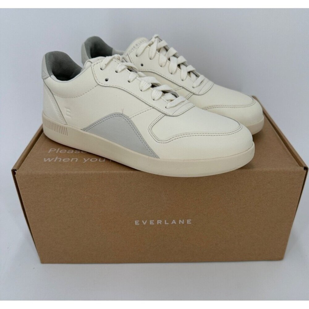 Everlane ReLeather® Court Sneaker size 11.5 Women's Lace-up Shoes Off-White